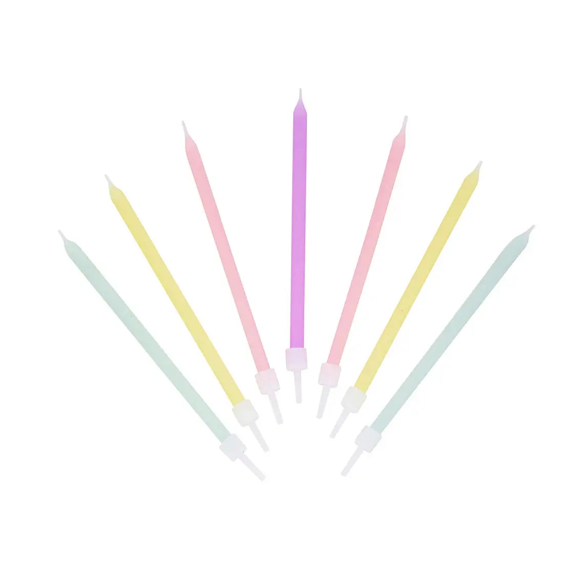 Pastel Rainbow Birthday Candles