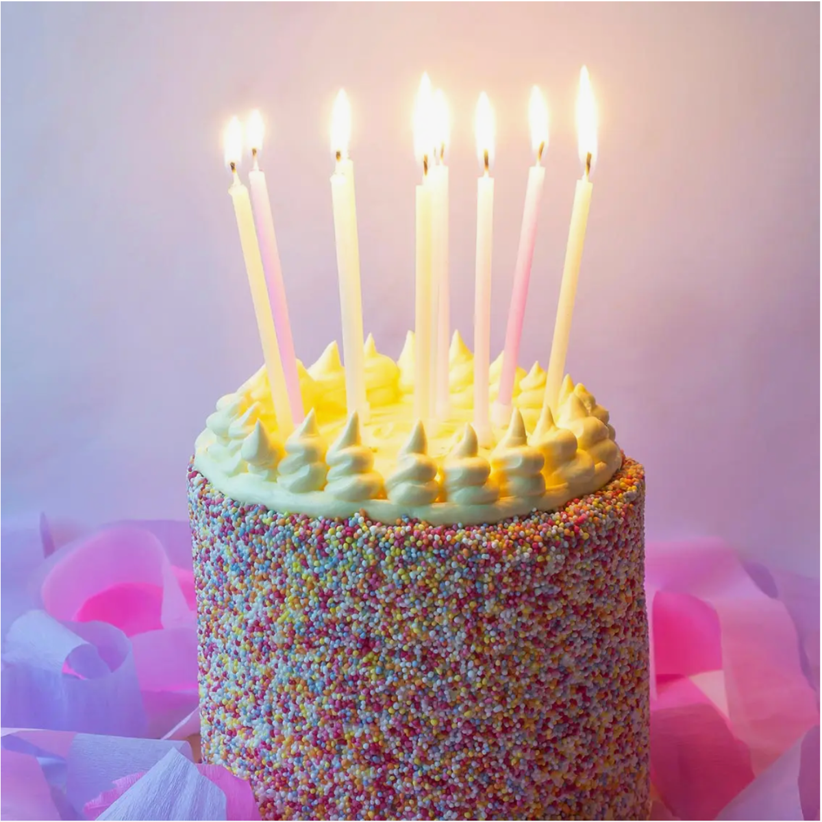Pastel Rainbow Birthday Candles